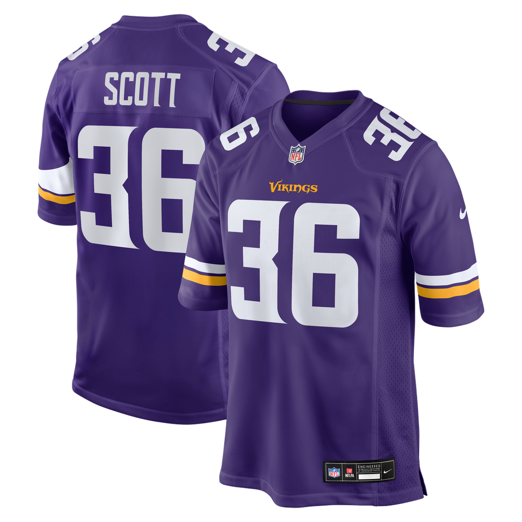 Minnesota Vikings Zavier Scott Nike Team Game Jersey - Purple