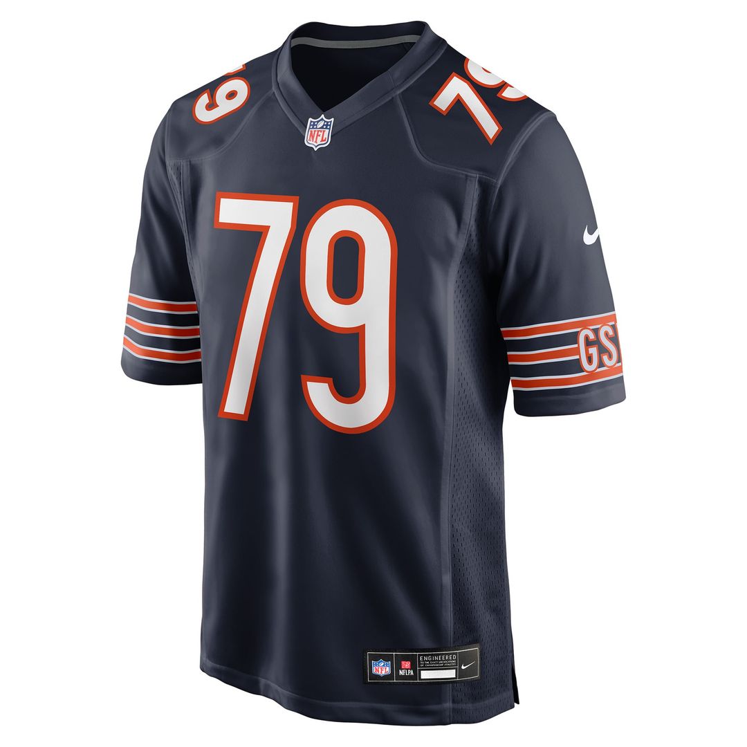 Chicago Bears Theo Benedet Nike Team Game Jersey - Navy
