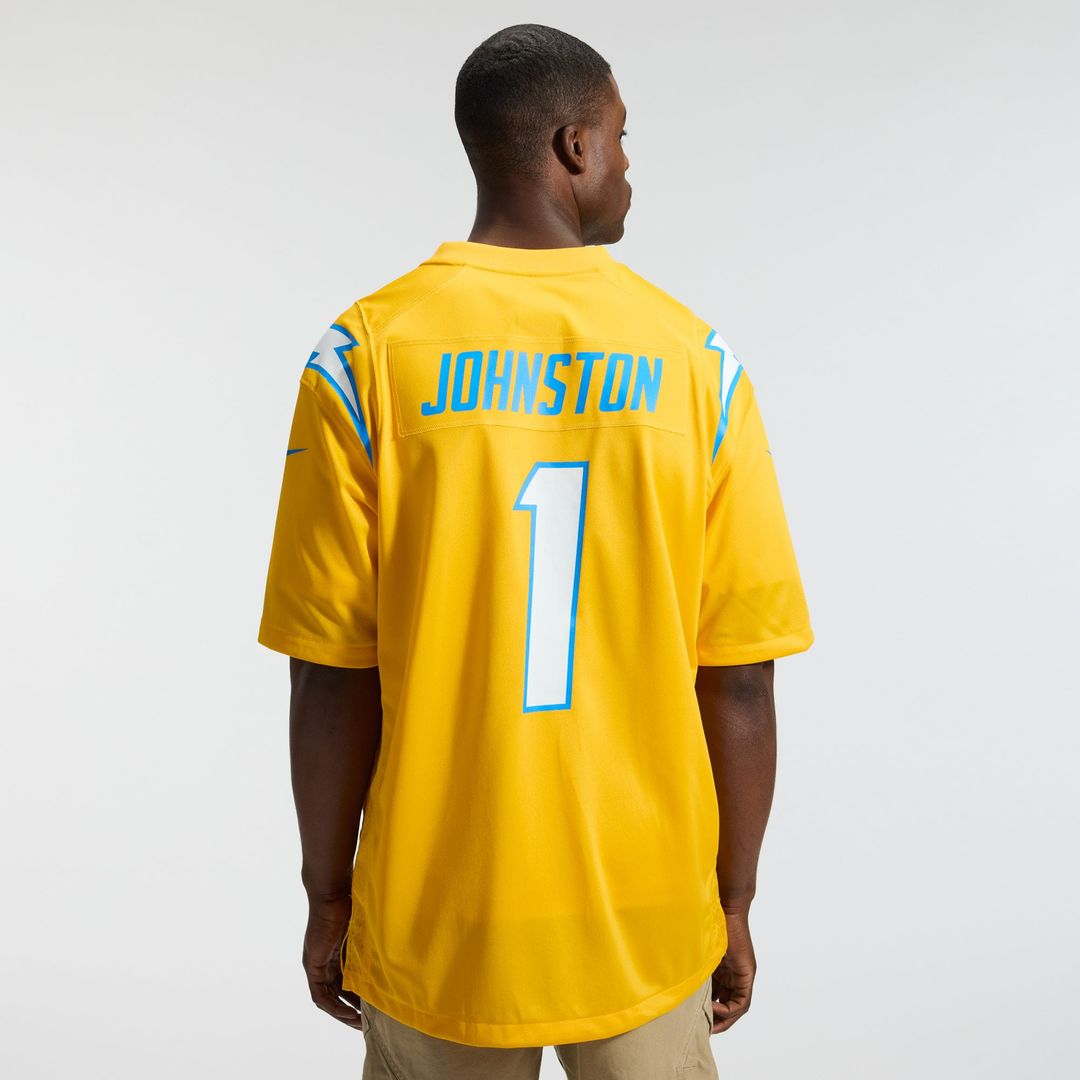 Los Angeles Chargers Quentin Johnston Nike Alternate Charger Power Game Player Jersey - Gold