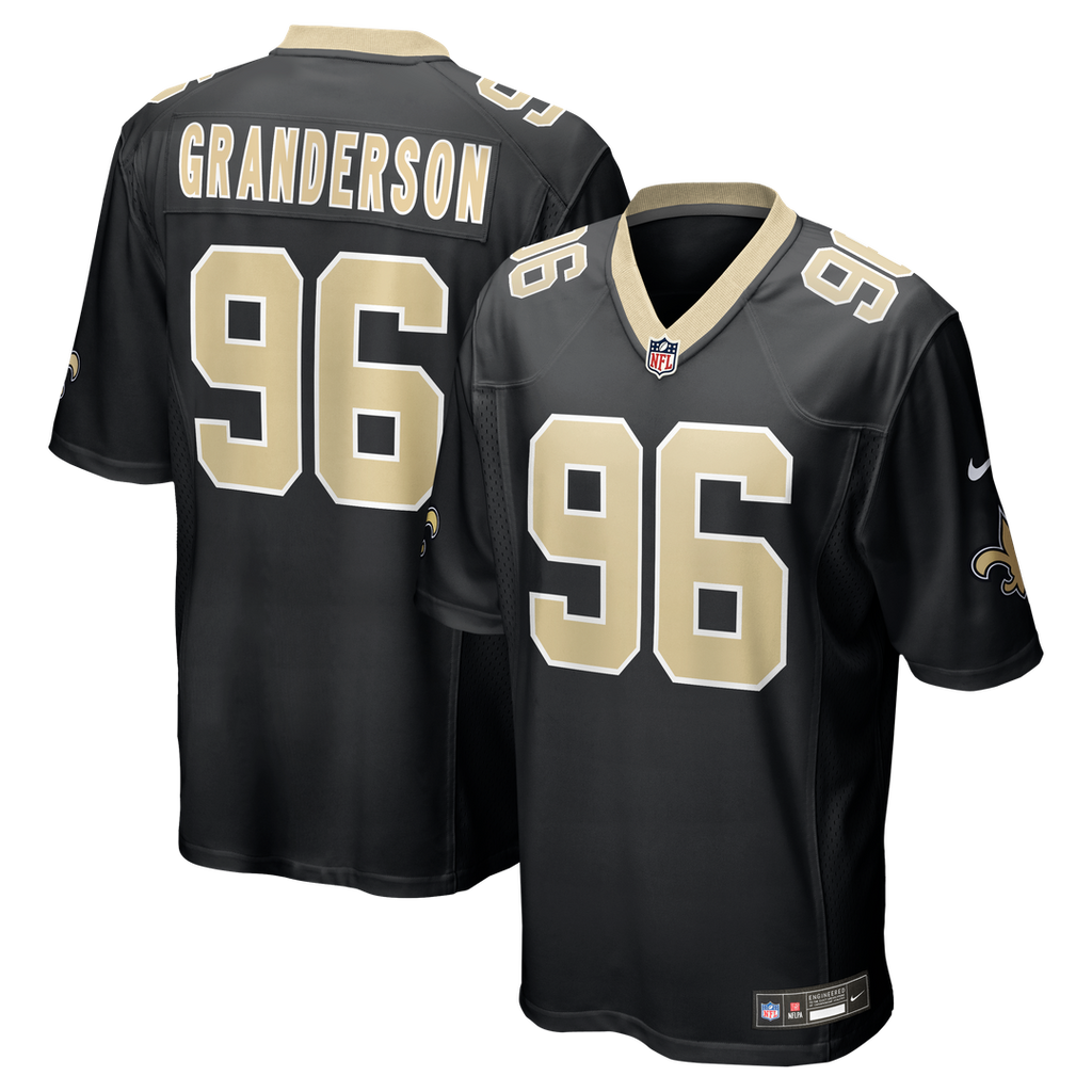 New Orleans Saints Carl Granderson Nike Game Jersey - Black