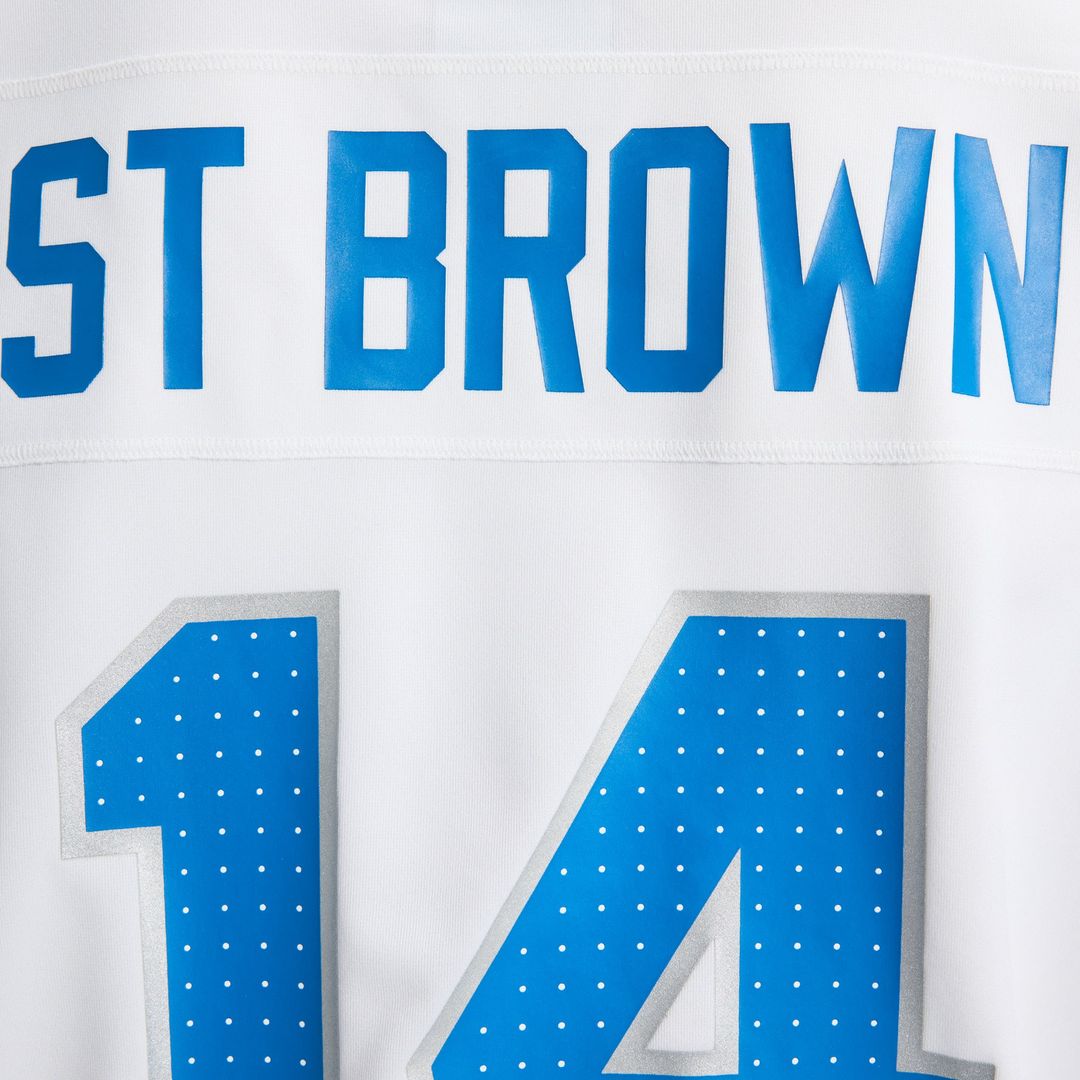 Detroit Lions Amon-Ra St. Brown Nike Game Jersey - Blue