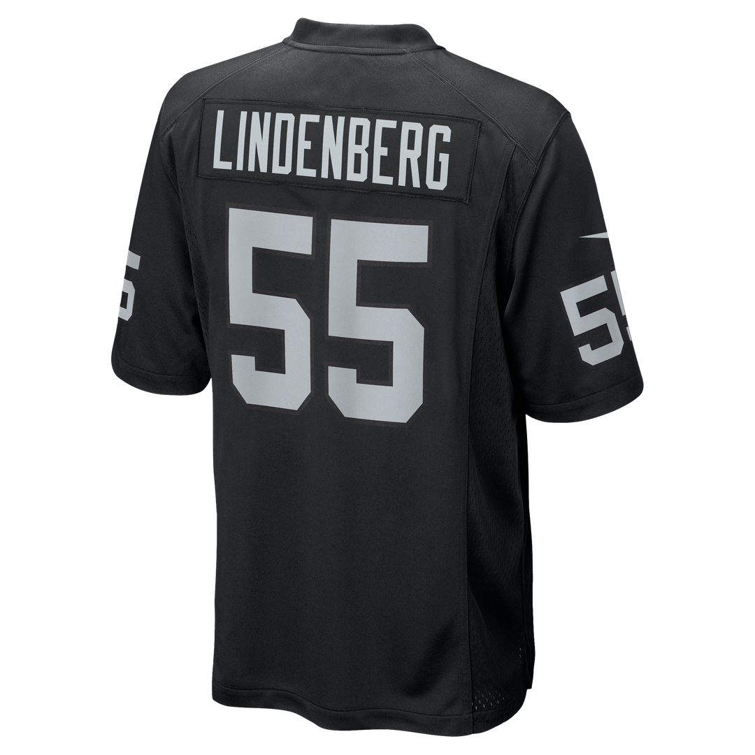 Las Vegas Raiders Cody Lindenberg Nike Team Game Jersey - Black