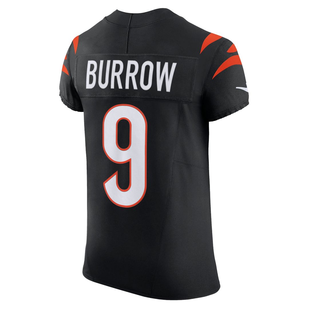 Cincinnati Bengals Joe Burrow Nike Team Vapor F.U.S.E. Elite Jersey - Black