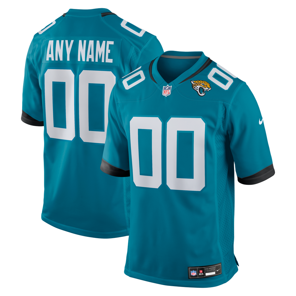 Jacksonville Jaguars Nike Custom Game Jersey - Teal