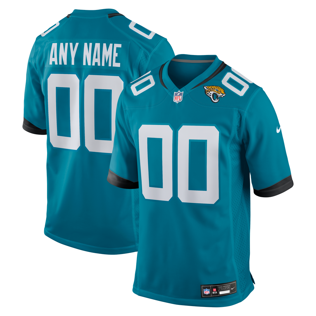 Jacksonville Jaguars Nike Custom Game Jersey - Teal