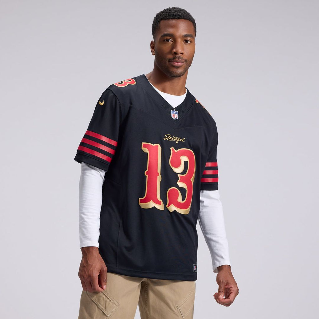 San Francisco 49ers Brock Purdy Nike Rivalries Collection Stitched Limited Jersey - Black