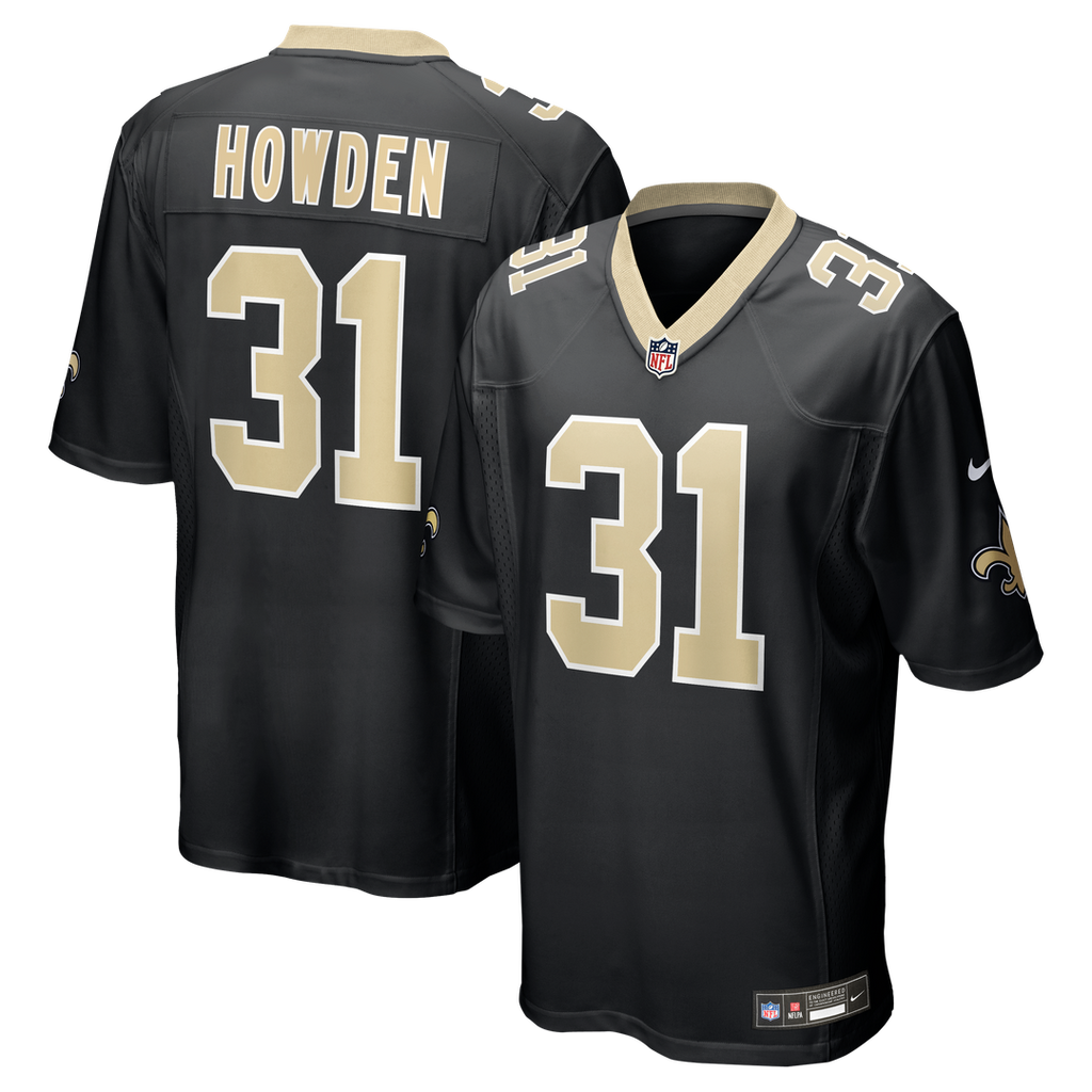 New Orleans Saints Jordan Howden Nike Team Game Jersey - Black