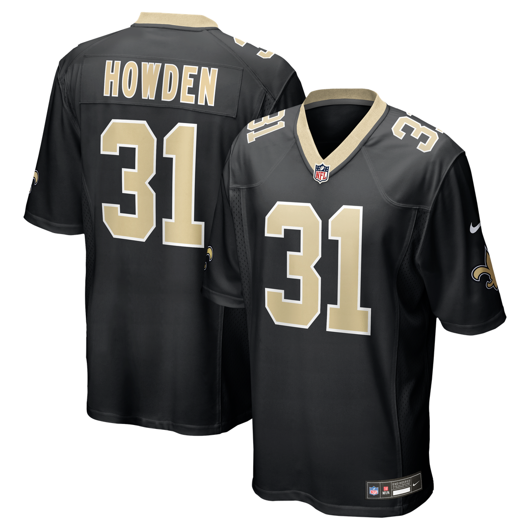 New Orleans Saints Jordan Howden Nike Team Game Jersey - Black