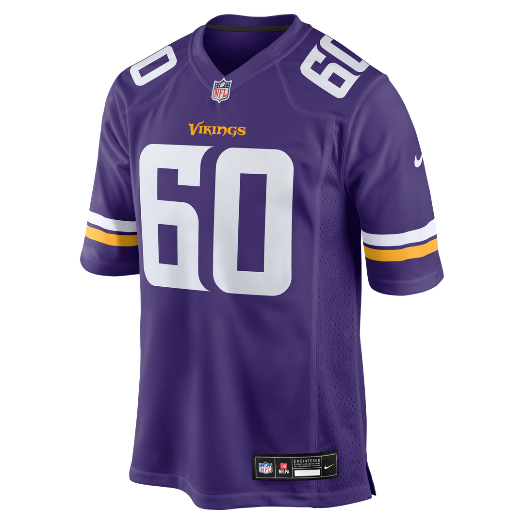 Minnesota Vikings Joe Huber Nike Team Game Jersey - Purple
