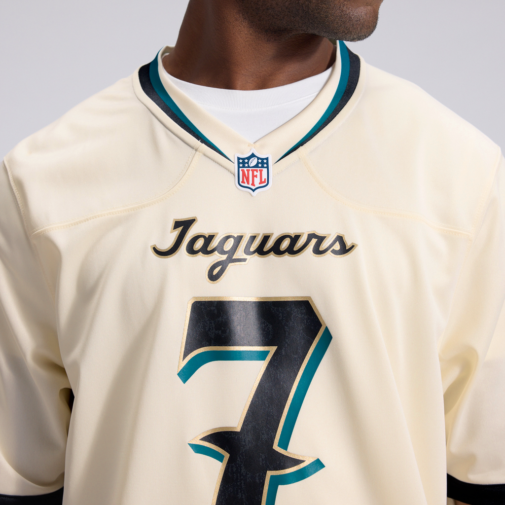 Jacksonville Jaguars Brian Thomas Jr. Nike 2026 Rivalries Collection Game Jersey - Natural