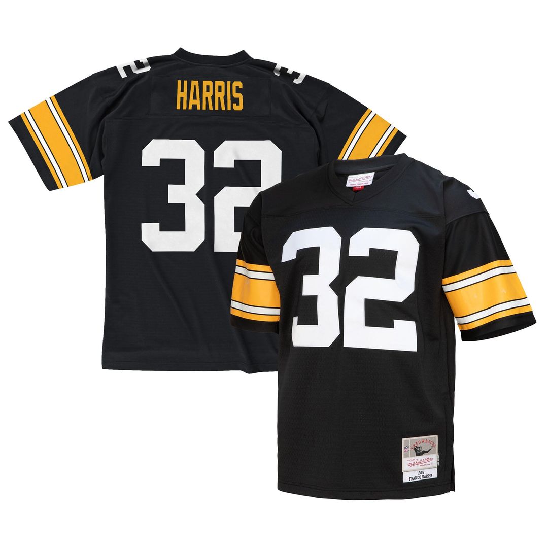 Pittsburgh Steelers Franco Harris Mitchell & Ness Legacy Replica Jersey - Black