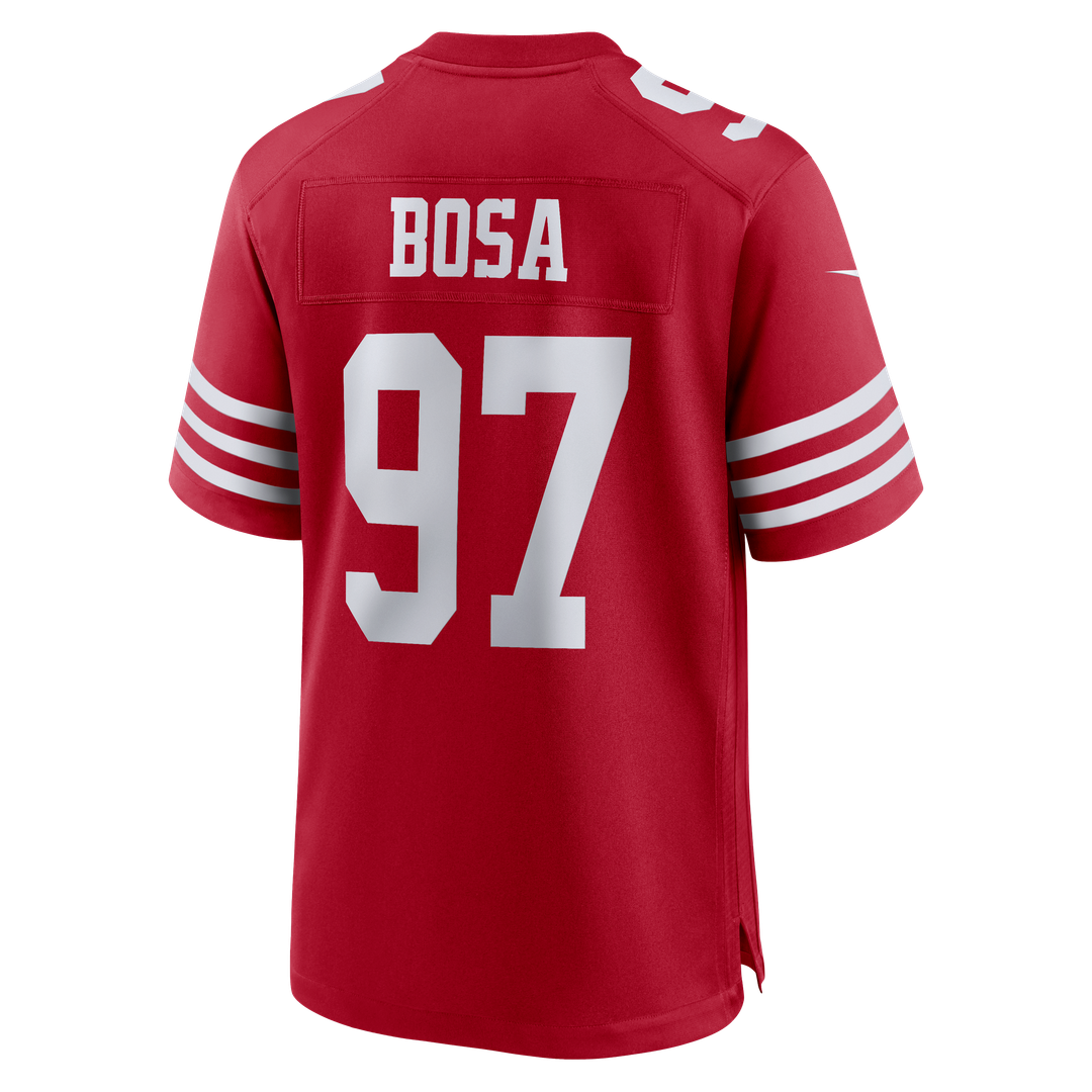 San Francisco 49ers Nick Bosa Nike 80th Anniversary Game Jersey - White