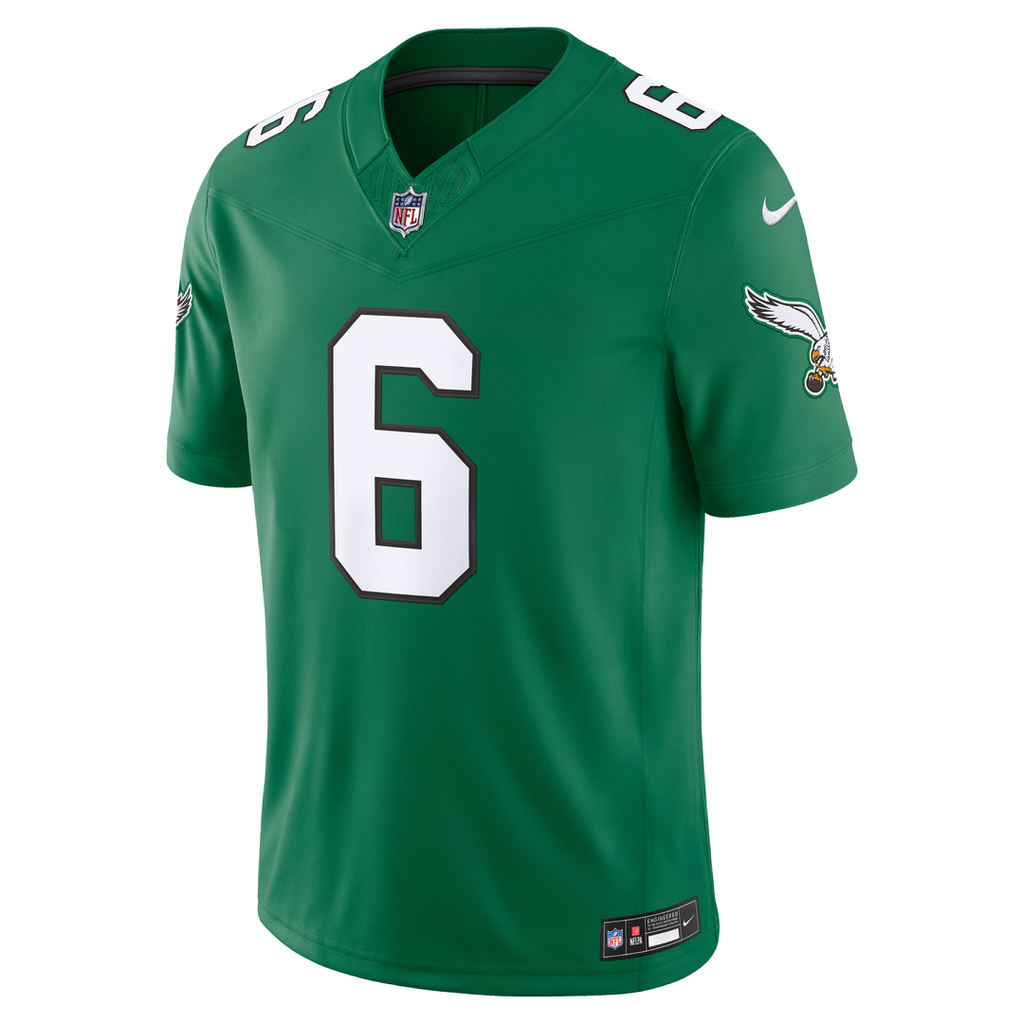 Philadelphia Eagles DeVonta Smith Nike Alternate Vapor F.U.S.E. Stitched Limited Jersey - Kelly Green