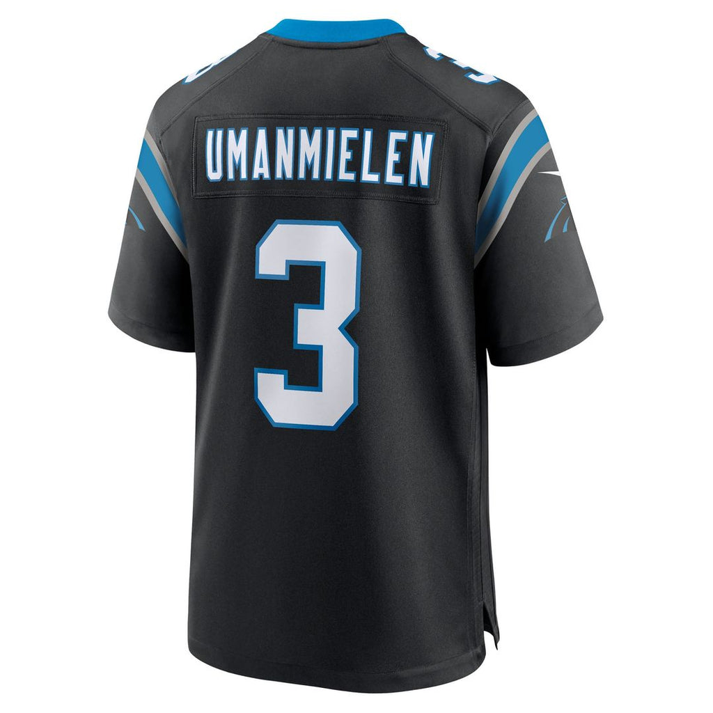 Carolina Panthers Princely Umanmielen Nike Team Game Jersey - Black