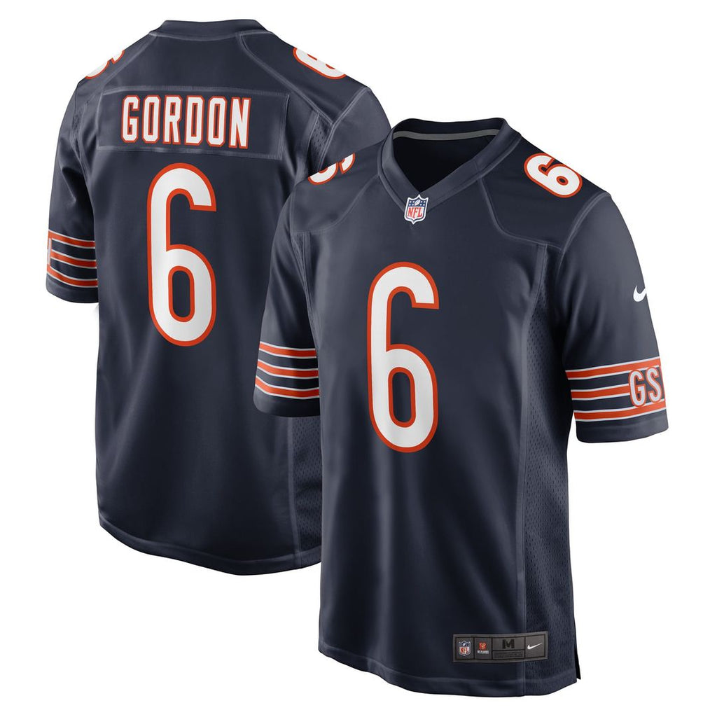 Chicago Bears Kyler Gordon Nike Game Player Jersey - Navy