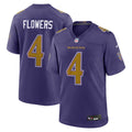 Baltimore Ravens Zay Flowers Nike Alternate Game Jersey - Purple