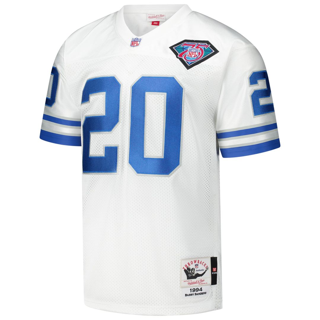 Detroit Lions 1994 Barry Sanders Mitchell & Ness Authentic Throwback Retired Player Jersey - White