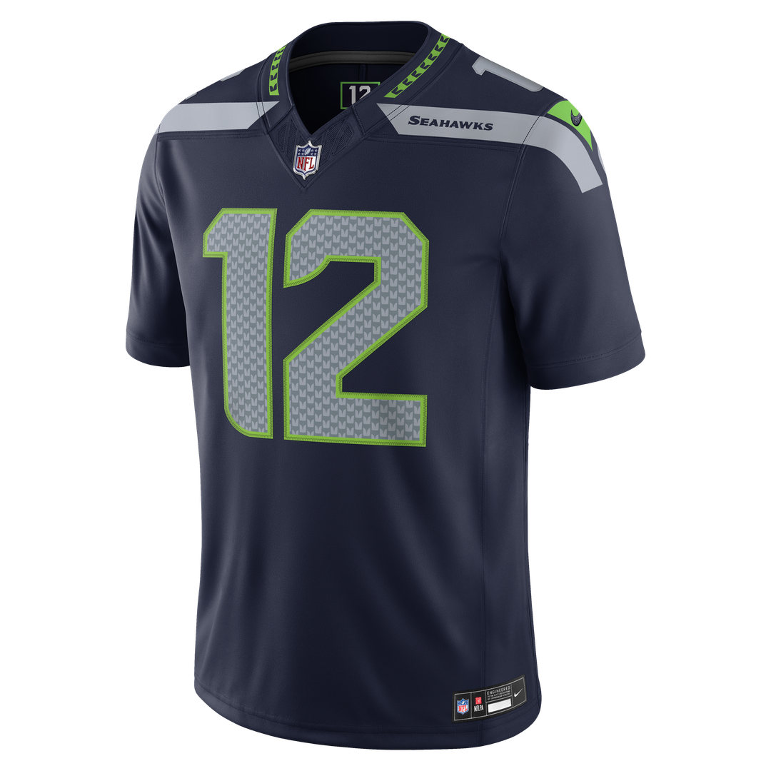 Seattle Seahawks 12s Nike Alternate Vapor F.U.S.E. Stitched Limited Jersey - Royal