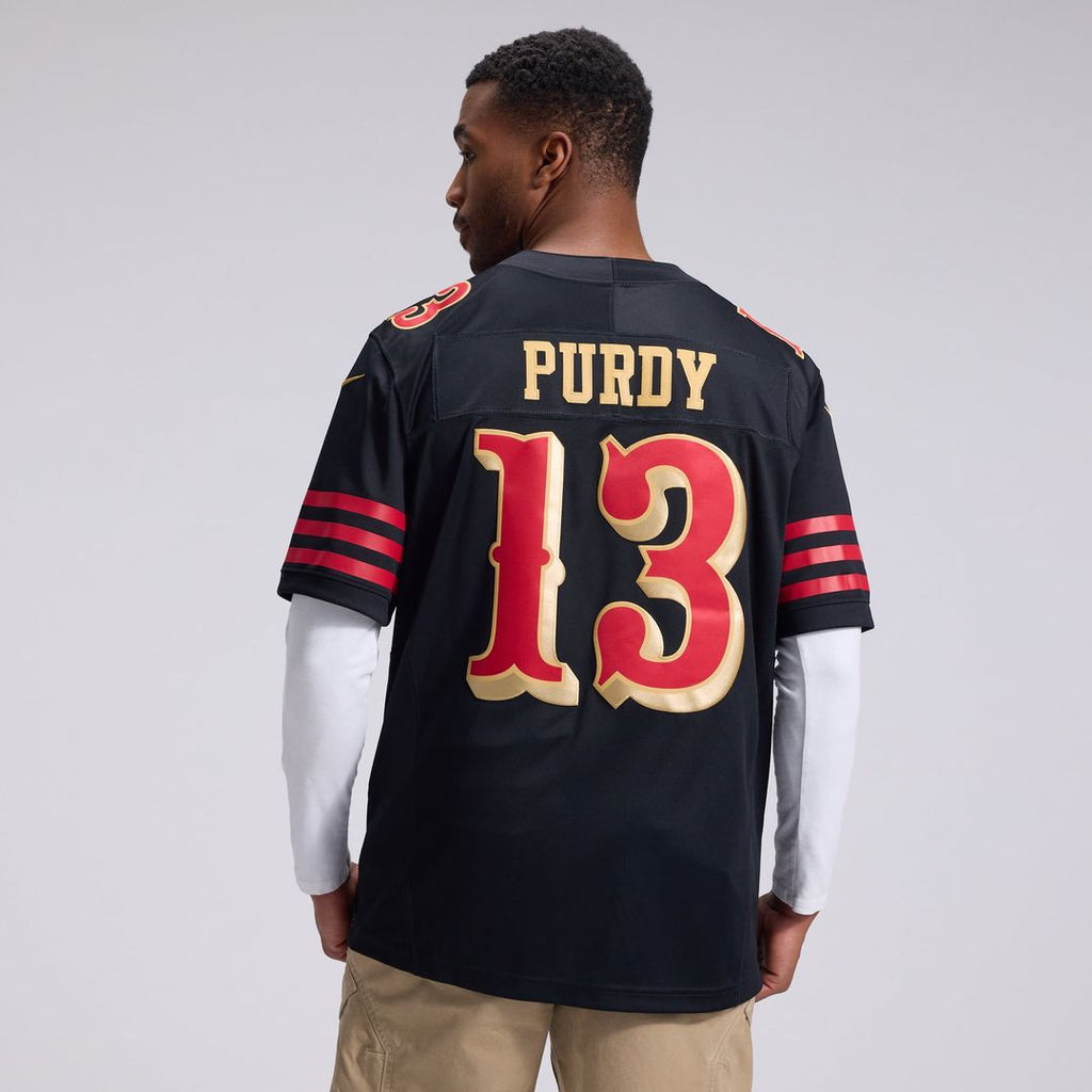 San Francisco 49ers Brock Purdy Nike Rivalries Collection Stitched Limited Jersey - Black