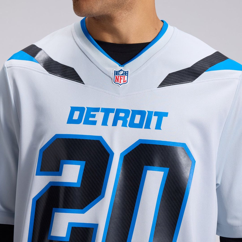 Detroit Lions Barry Sanders Nike 2026 Rivalries Collection Game Jersey - Silver