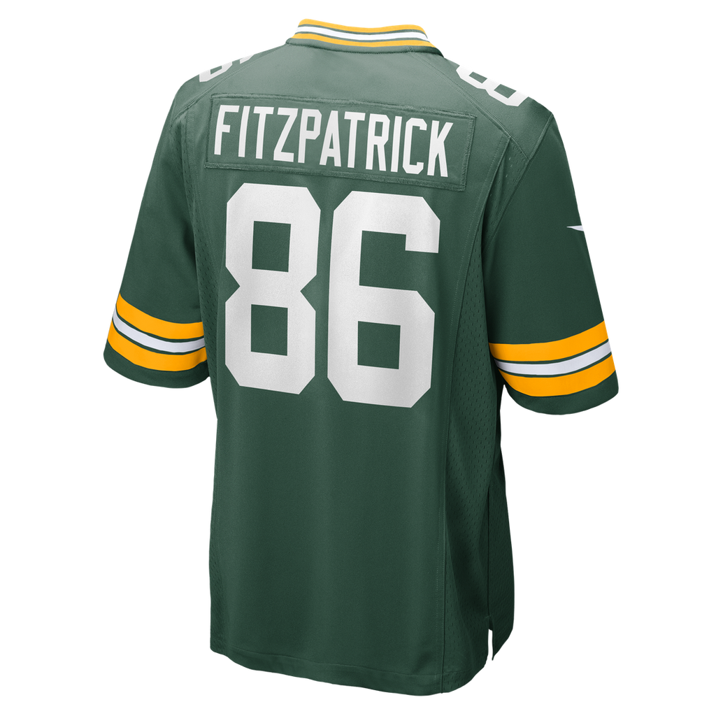 Green Bay Packers John FitzPatrick Nike Team Game Jersey - Green