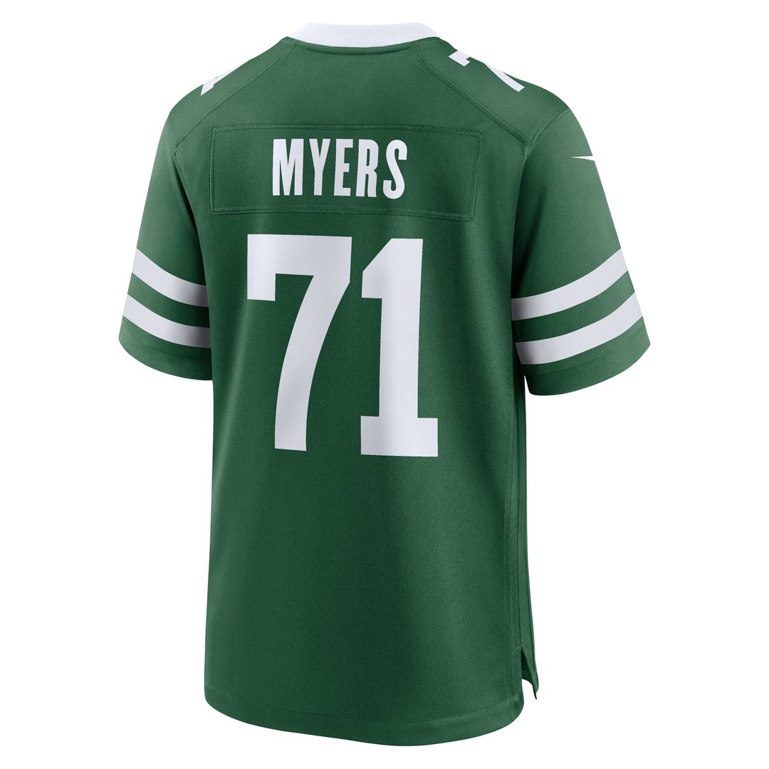 New York Jets Josh Myers Nike Team Game Jersey - Legacy Green