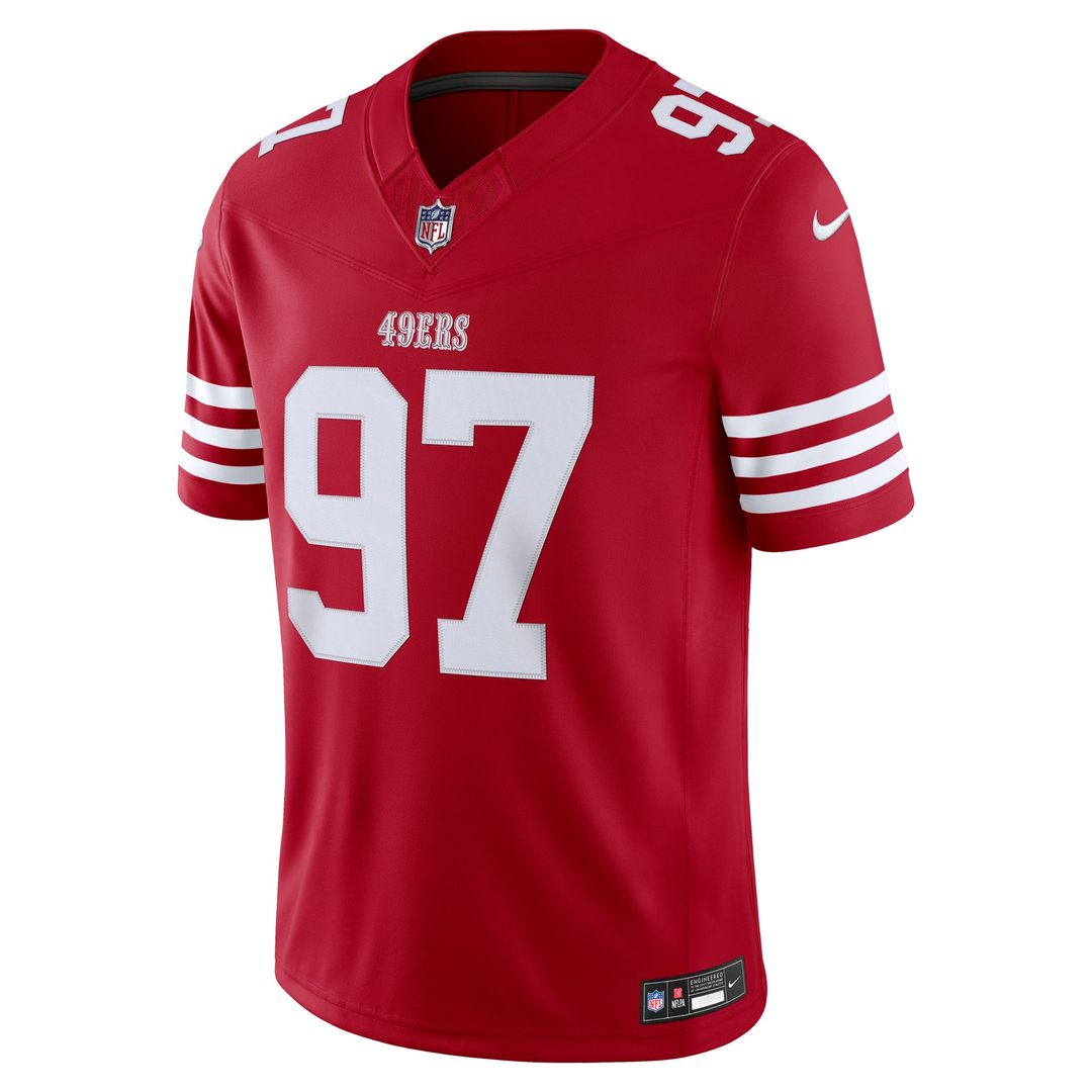 San Francisco 49ers Nick Bosa Nike Team Vapor F.U.S.E. Stitched Limited Jersey - Scarlet