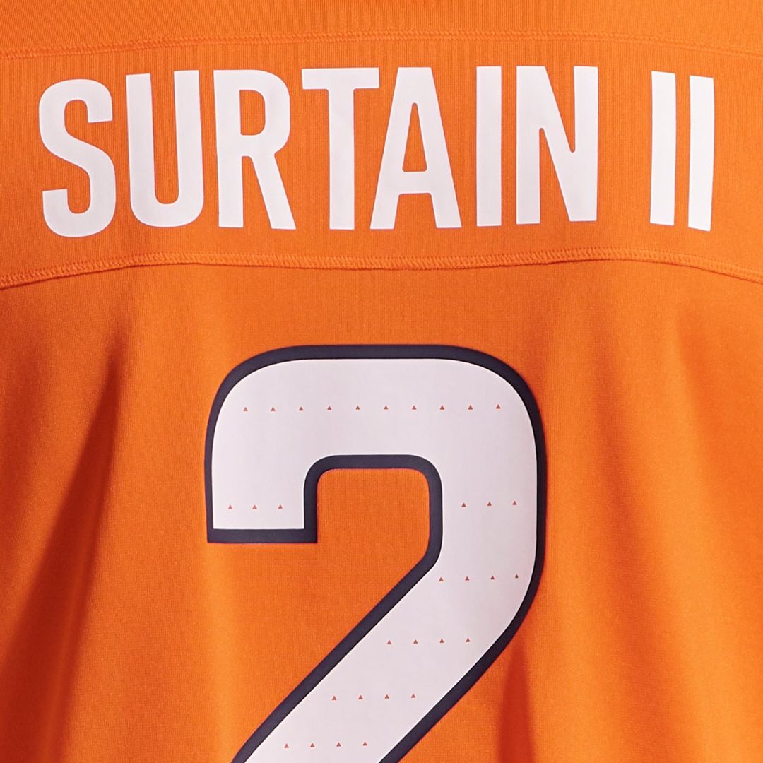 Denver Broncos Patrick Surtain II Nike Team Game Jersey - Orange