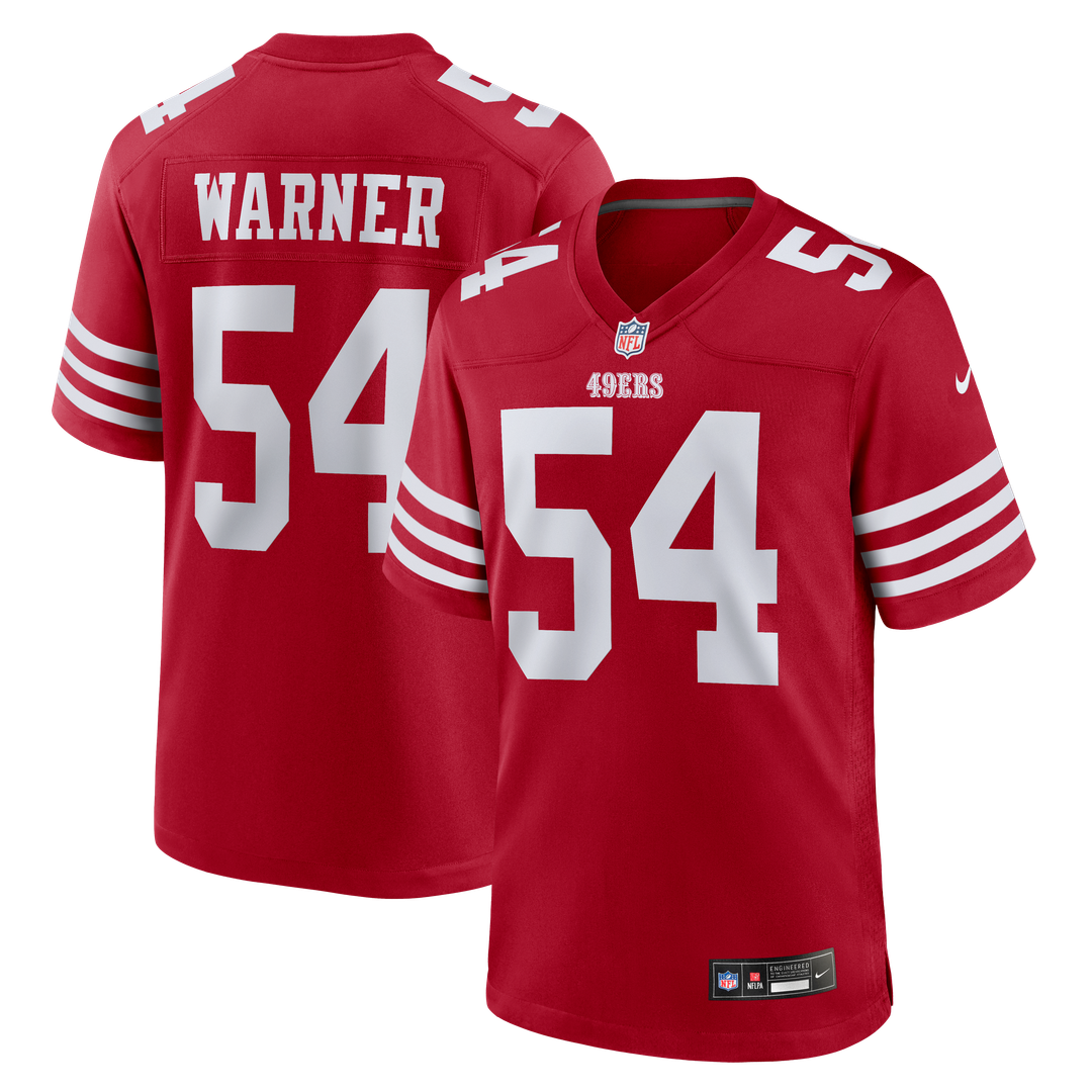 San Francisco 49ers Fred Warner Nike Player Game Jersey - White