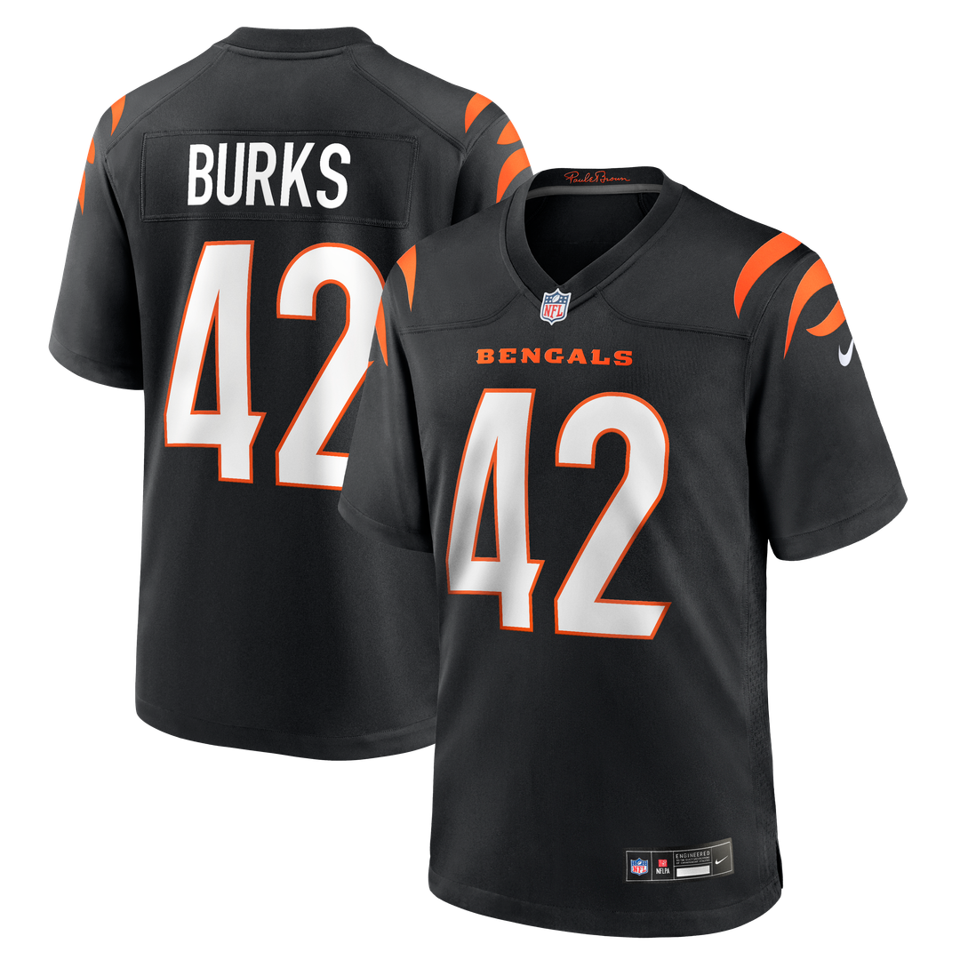 Cincinnati Bengals Oren Burks Nike Team Game Jersey - Black