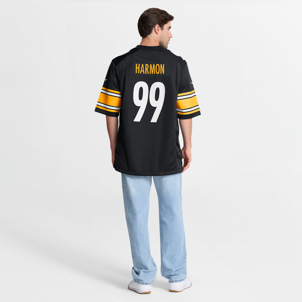 Pittsburgh Steelers Derrick Harmon Nike Game Player Jersey - Black