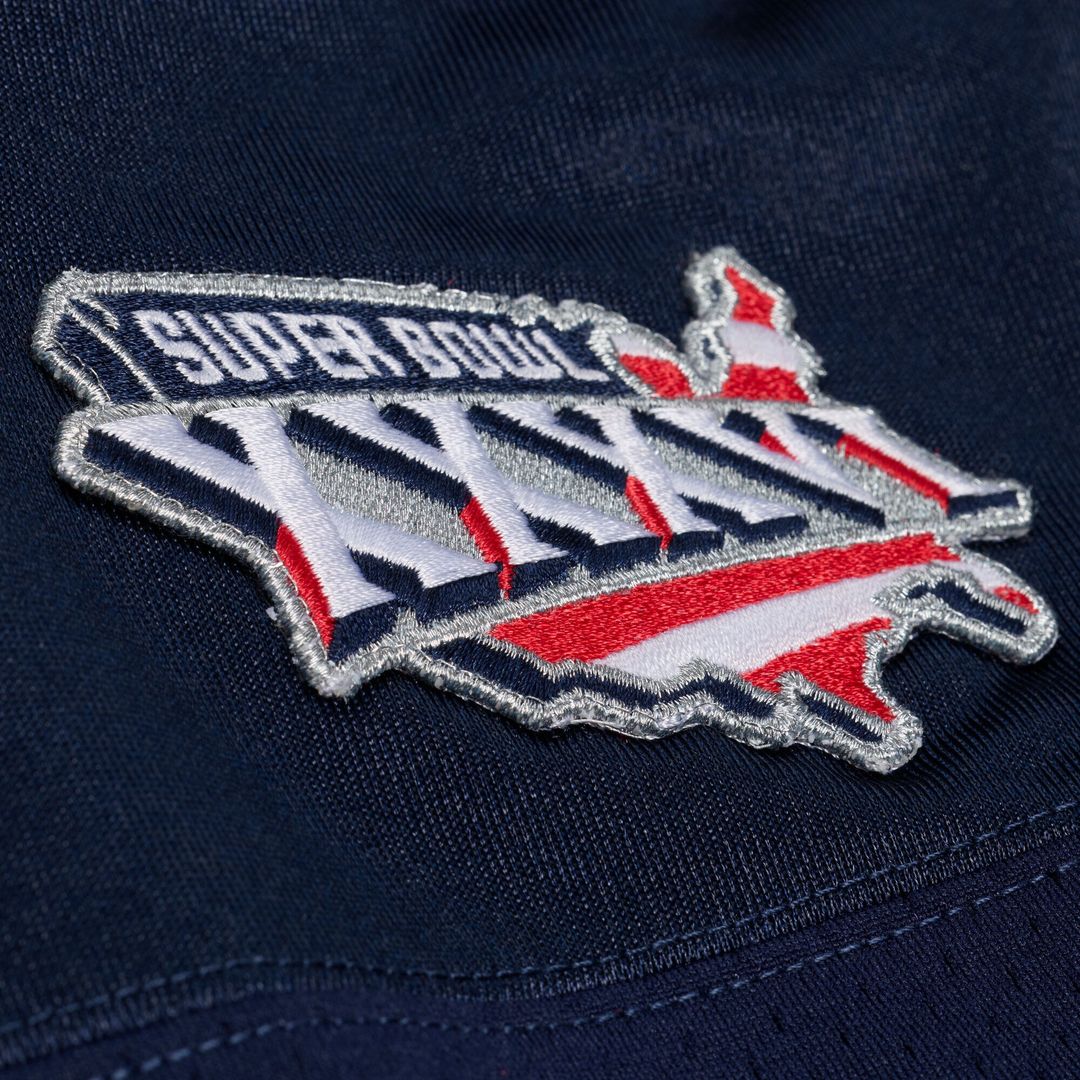 New England Patriots Tom Brady Mitchell & Ness Super Bowl XXXVI Authentic Throwback Jersey - Navy