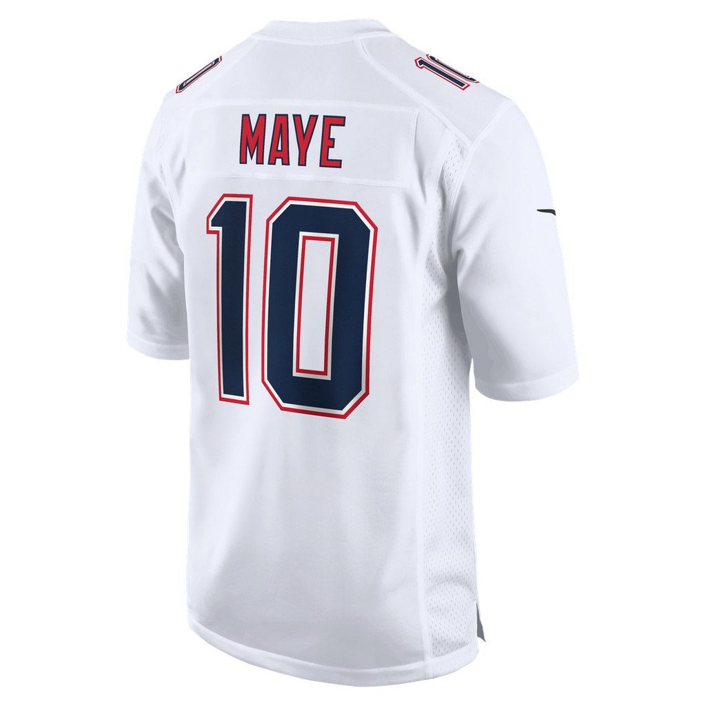 New England Patriots Drake Maye Nike Game Jersey - Carbon Black