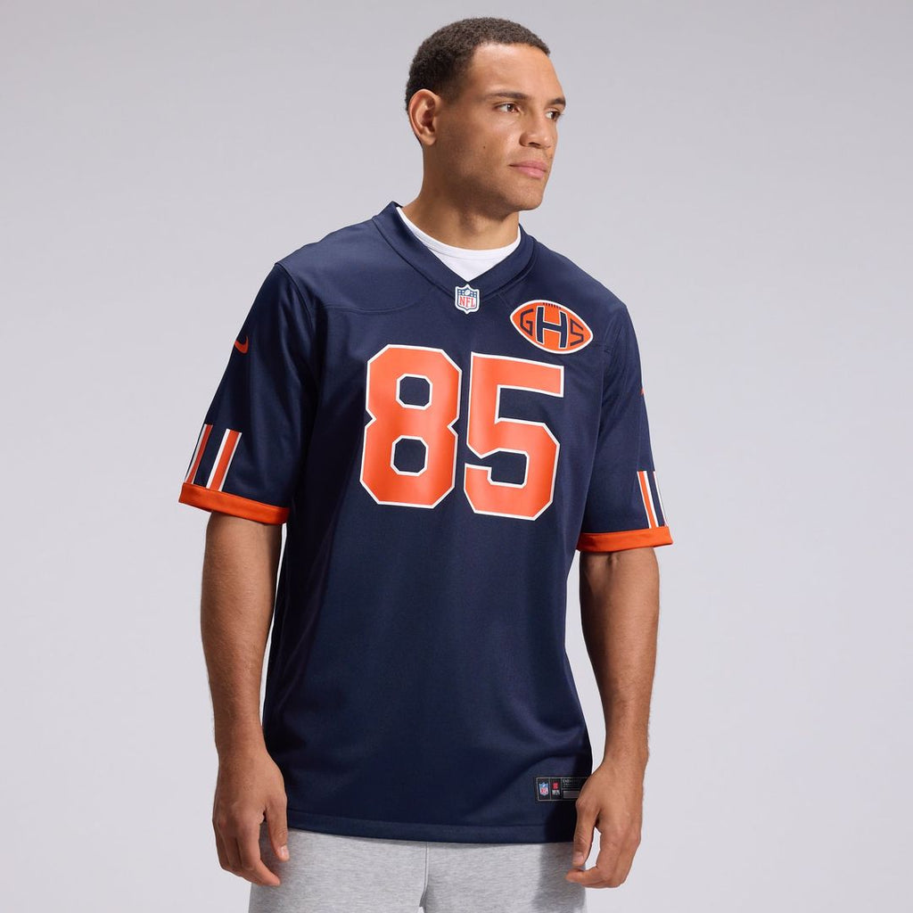 Chicago Bears Cole Kmet Nike 2026 Rivalries Collection Game Jersey - Navy