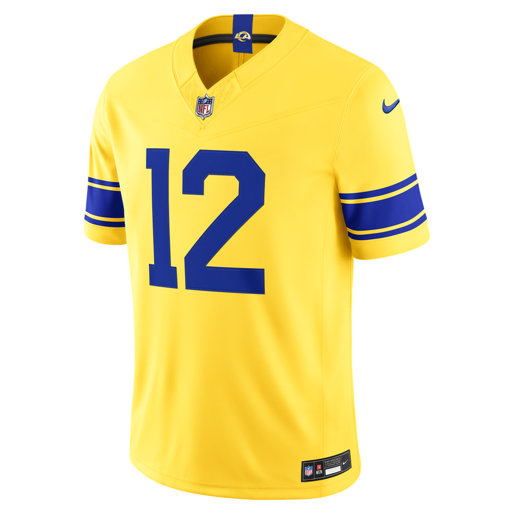 Los Angeles Rams Puka Nacua Nike Team Vapor F.U.S.E. Stitched Limited Jersey - Royal