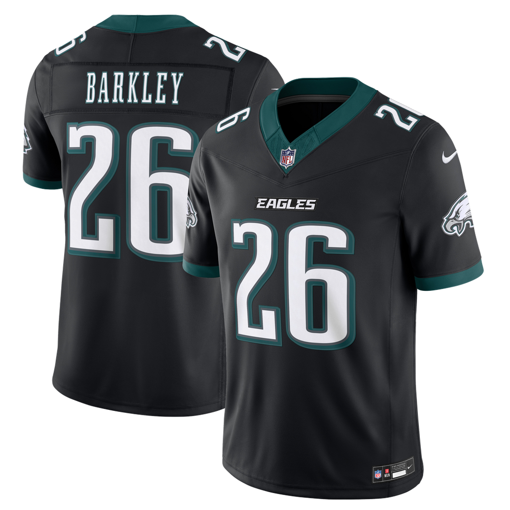 Philadelphia Eagles Saquon Barkley Nike Alternate Vapor F.U.S.E. Stitched Limited Jersey - Black