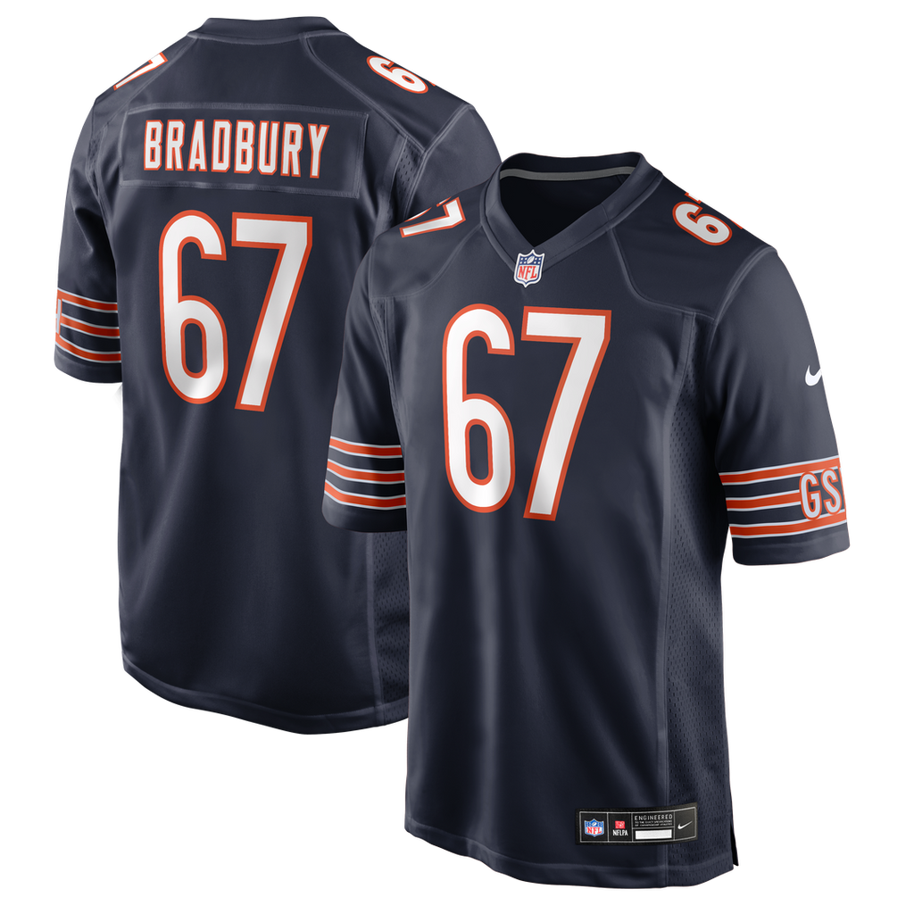 Chicago Bears Garrett Bradbury Nike Team Game Jersey - Navy