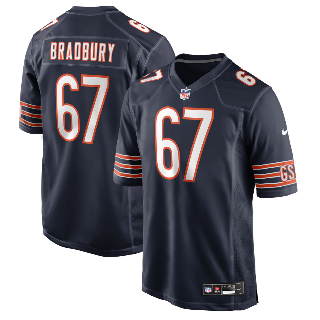 Chicago Bears Garrett Bradbury Nike Team Game Jersey - Navy