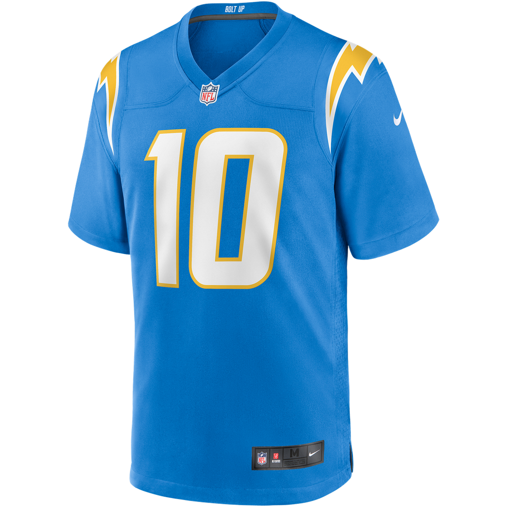 Los Angeles Chargers Justin Herbert Nike Player Game Jersey - Powder Blue