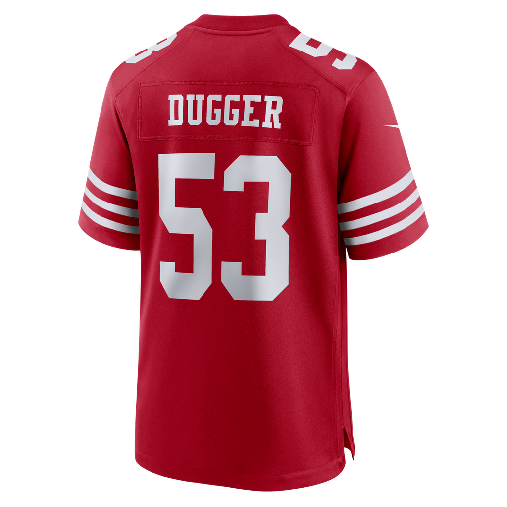 San Francisco 49ers Jaden Dugger III Nike Team Game Jersey - Scarlet