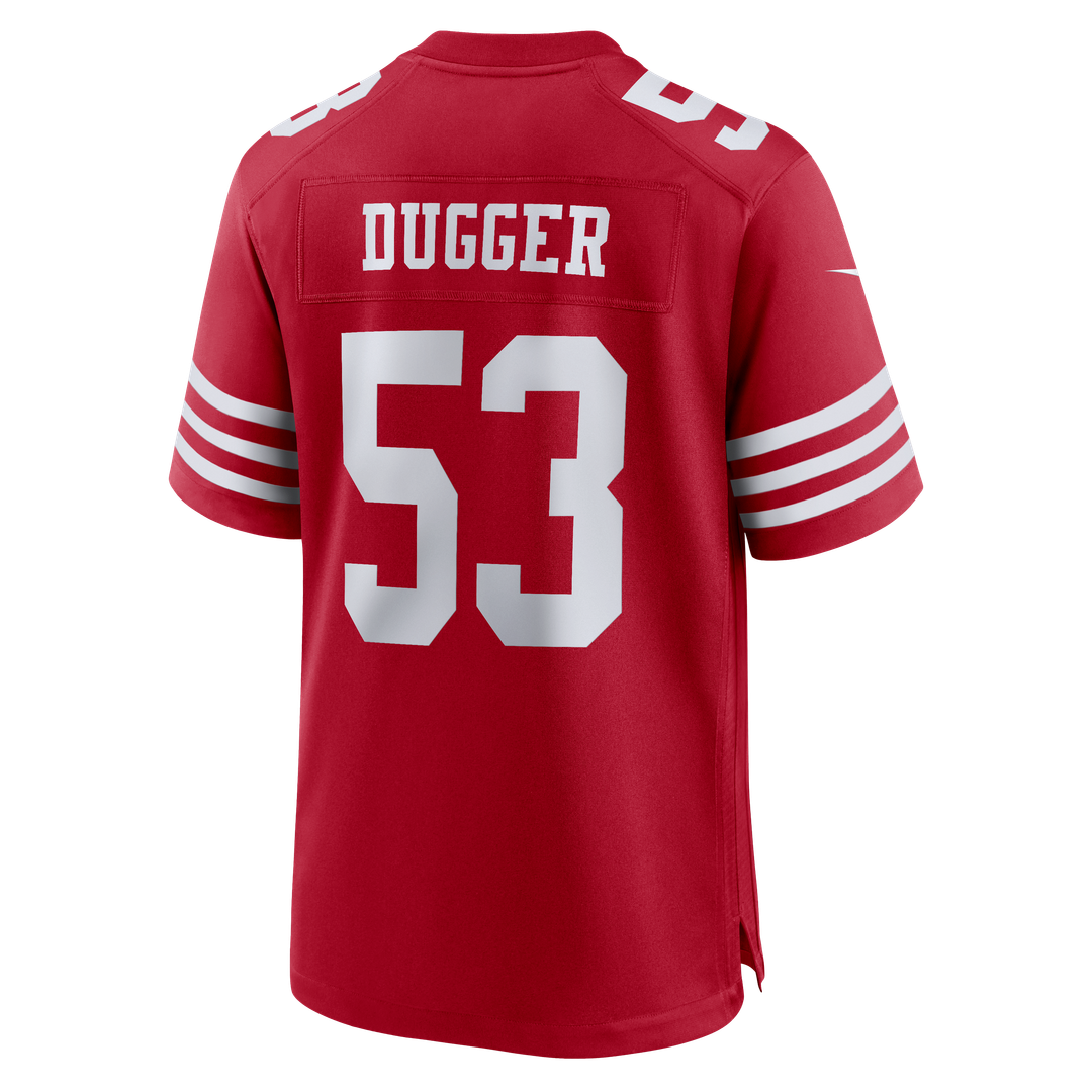 San Francisco 49ers Jaden Dugger III Nike Team Game Jersey - Scarlet