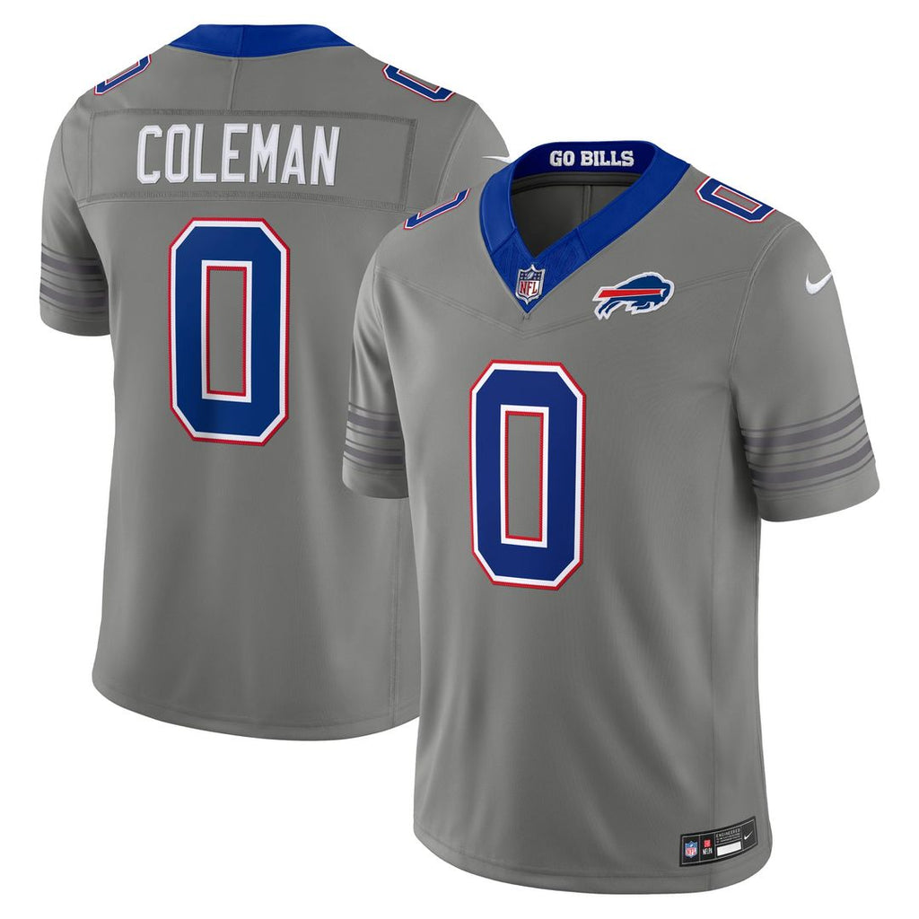 Buffalo Bills Keon Coleman Nike Nickel City Vapor F.U.S.E. Stitched Limited Jersey - Gray