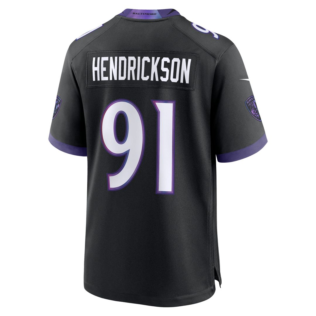 Baltimore Ravens Trey Hendrickson Nike Team Game Jersey - Purple