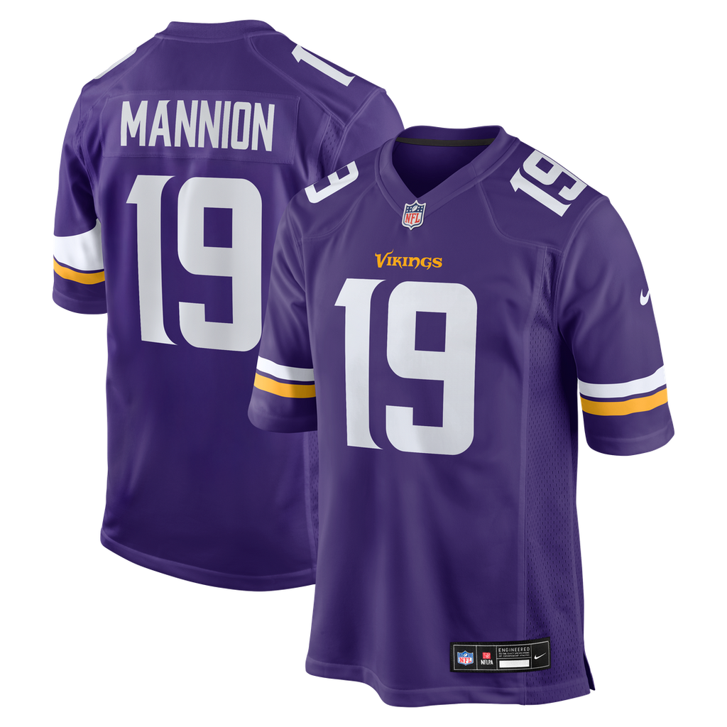 Minnesota Vikings Sean Mannion Nike Game Jersey - Purple