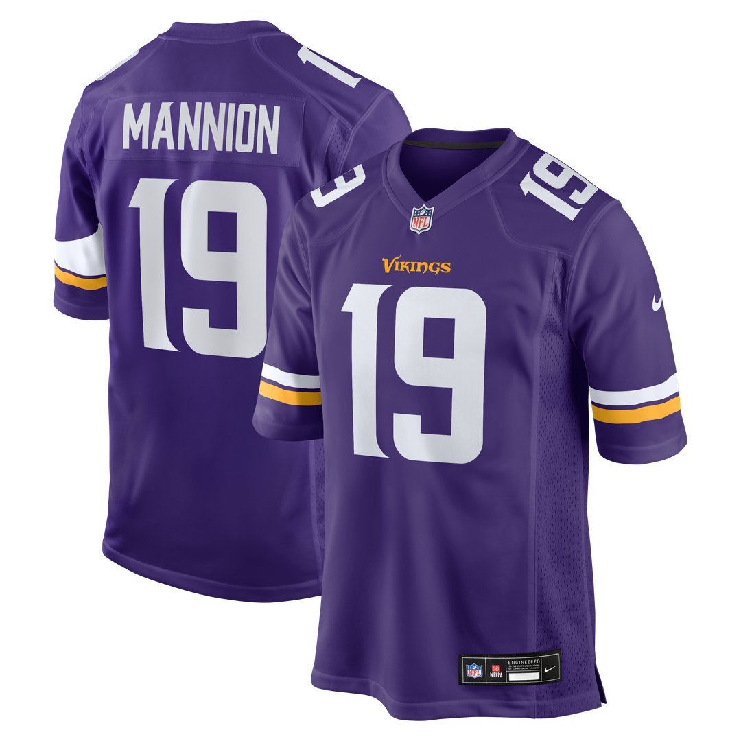 Minnesota Vikings Sean Mannion Nike Game Jersey - Purple