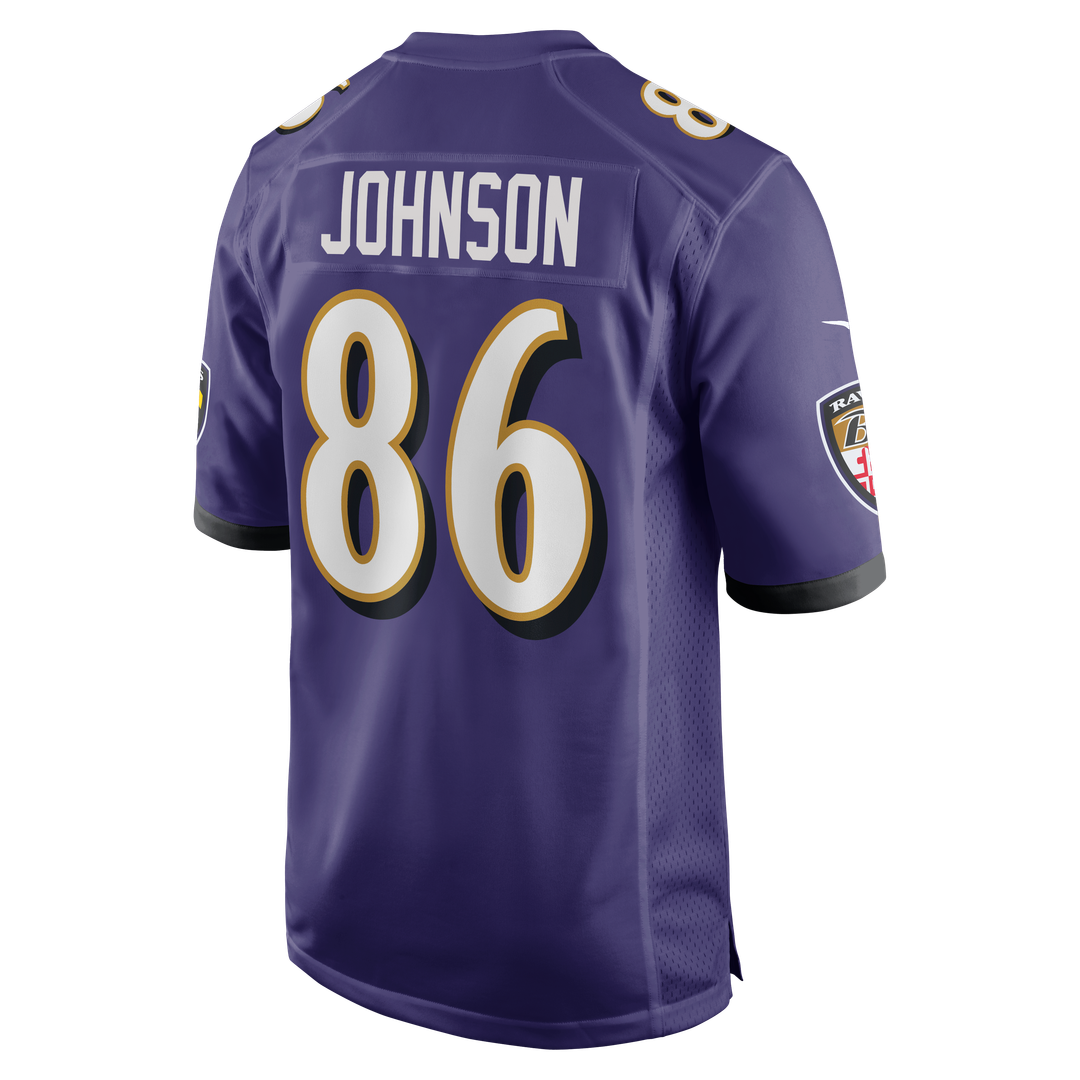 Baltimore Ravens Cornelius Johnson Nike Team Game Jersey - Purple