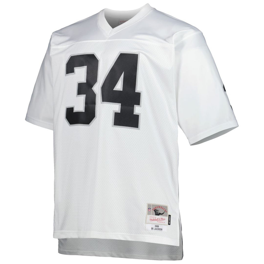 Las Vegas Raiders Bo Jackson Mitchell & Ness Big & Tall 1988 Retired Player Replica Jersey - Black