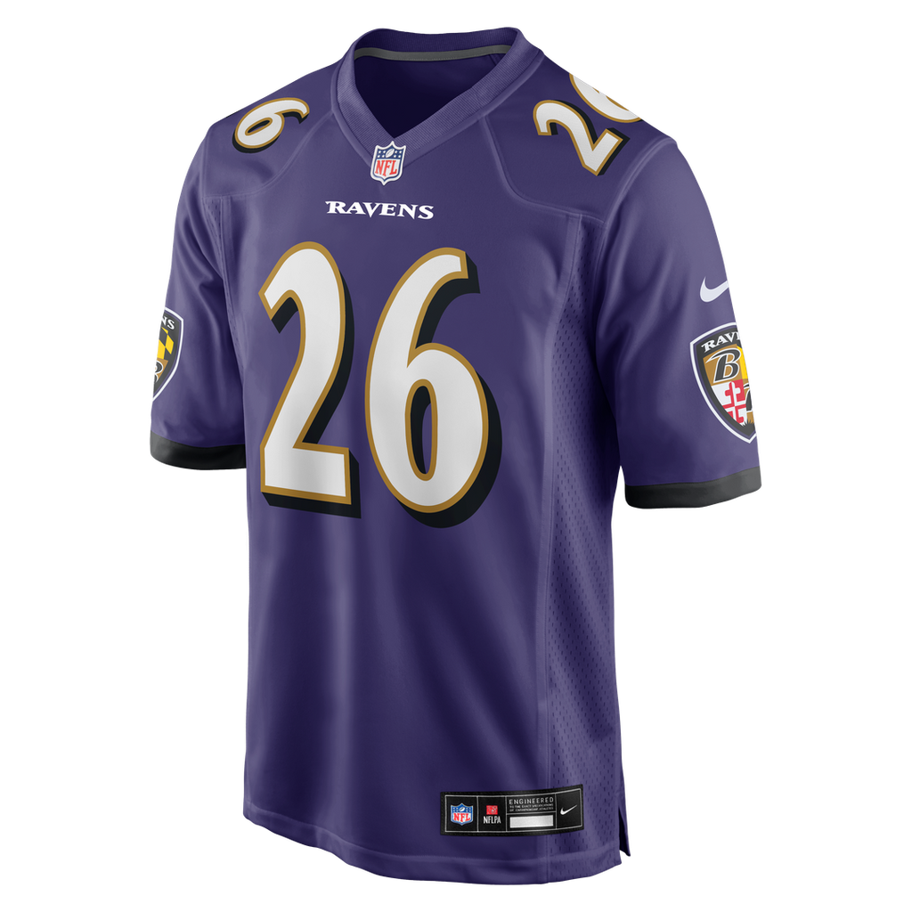 Baltimore Ravens Rasheen Ali Nike Team Game Jersey - Purple