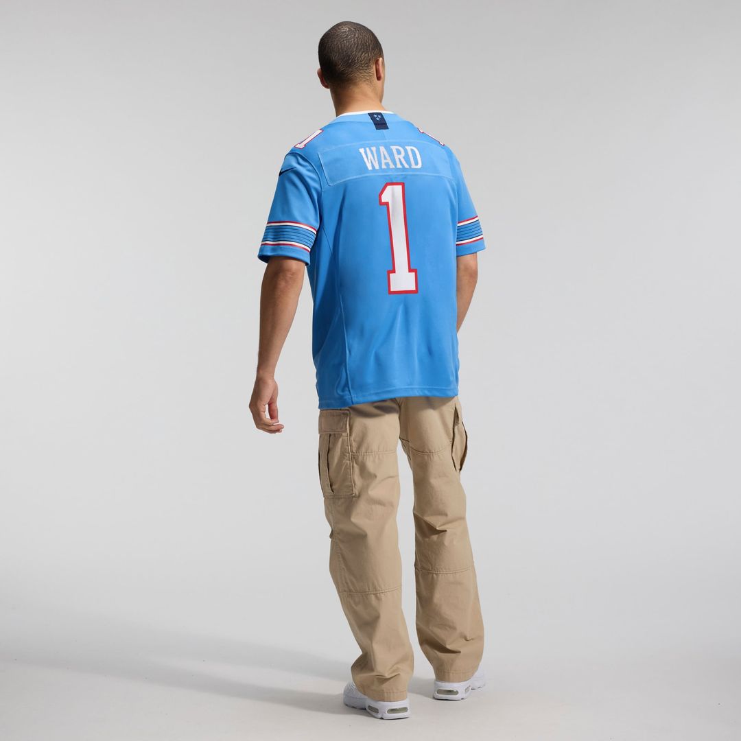 Tennessee Titans Cameron Ward Nike Team Vapor F.U.S.E. Stitched Limited Jersey - Light Blue