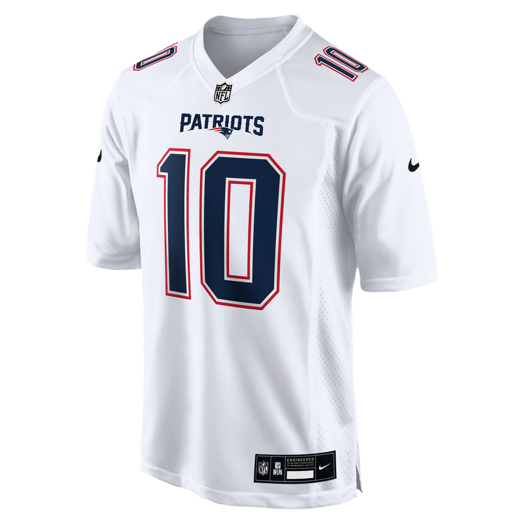 New England Patriots Drake Maye Nike Game Jersey - Carbon Black